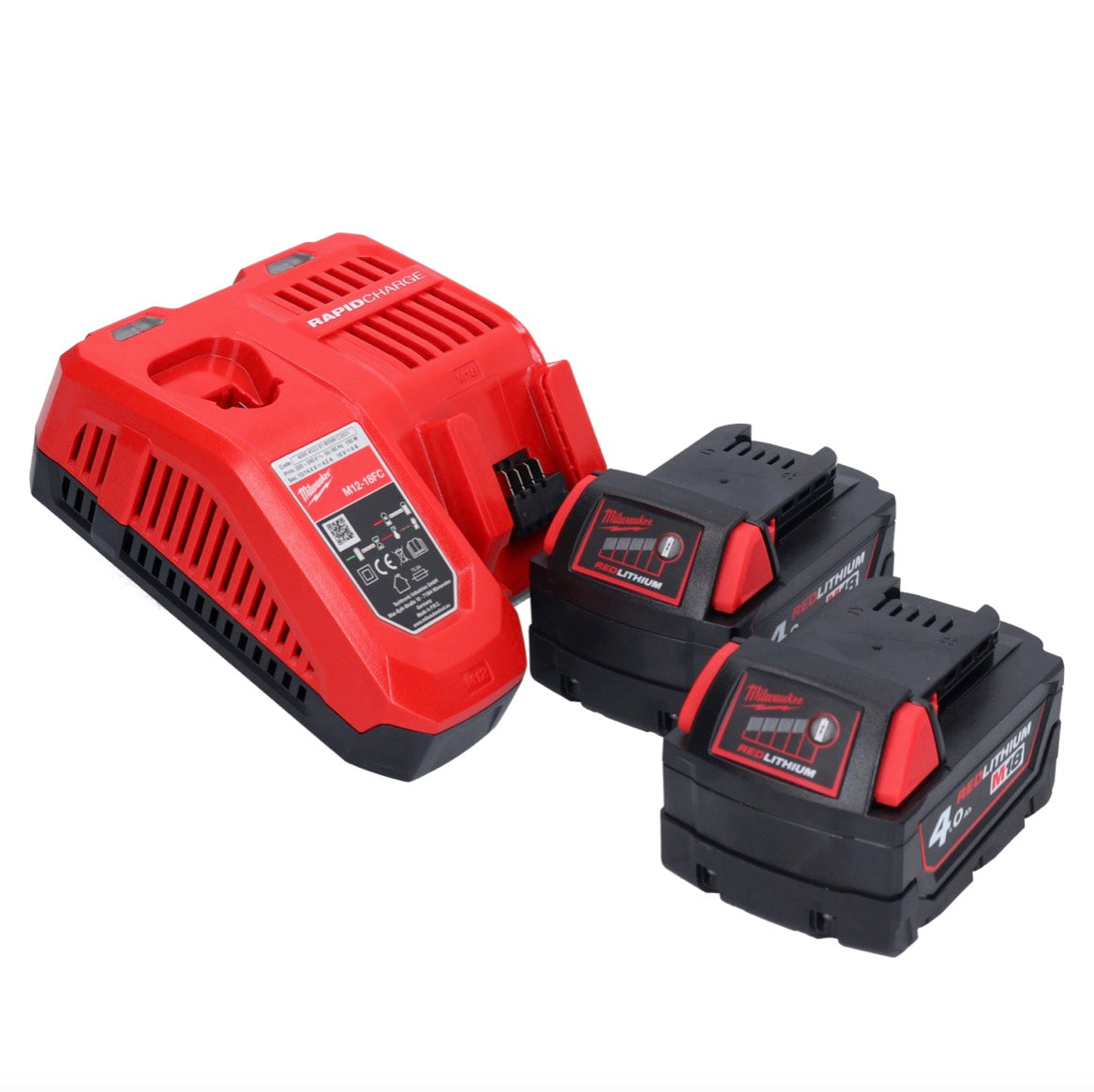 Milwaukee M18 FSAG115X-402X Akku Winkelschleifer 18 V 115 mm Brushless + 2x Akku 4,0 Ah + Ladegerät