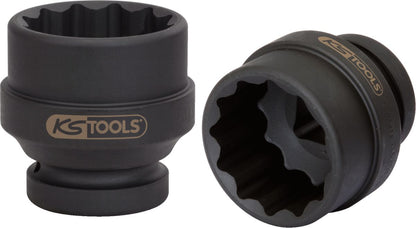 KS TOOLS 1" 12-kant-Kraft-Stecknuss, kurz, 50mm ( 450.0404 ) - Toolbrothers