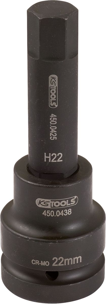 KS TOOLS 1" Kraft-Bit-Stecknuss Innensechskant, lang, 30 mm ( 450.0496 )