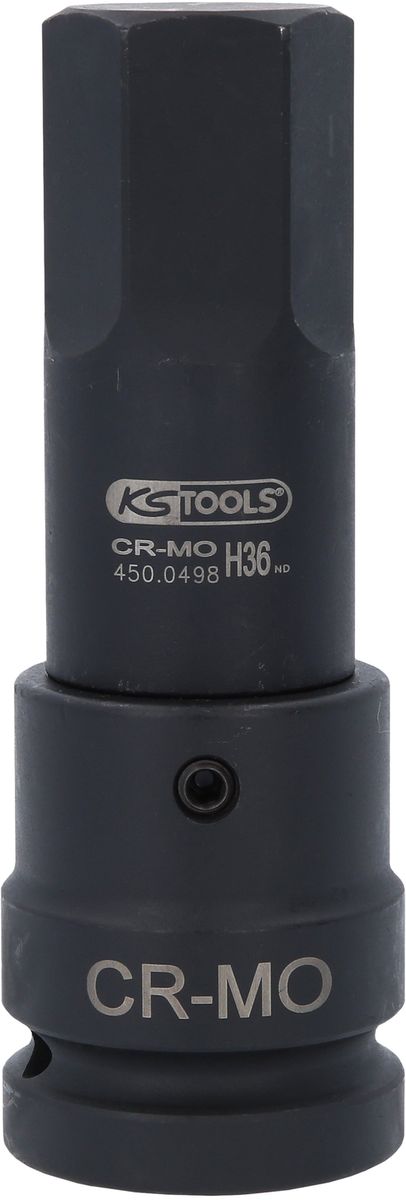 KS TOOLS 1" Kraft-Bit-Stecknuss Innensechskant, lang, 36 mm ( 450.0498 ) - Toolbrothers