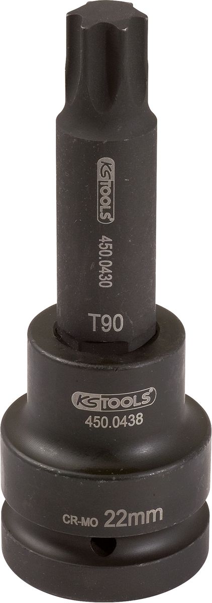 KS TOOLS 1" Kraft-Bit-Stecknuss Torx, lang, T100 ( 450.0475 ) - Toolbrothers