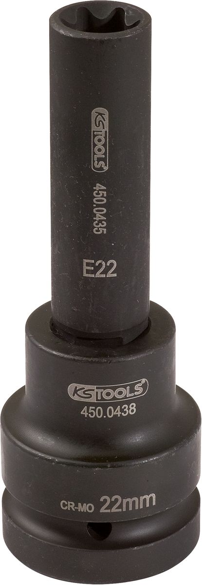 KS TOOLS 1" Kraft-Stecknuss E-Torx, lang, E18 ( 450.0481 ) - Toolbrothers