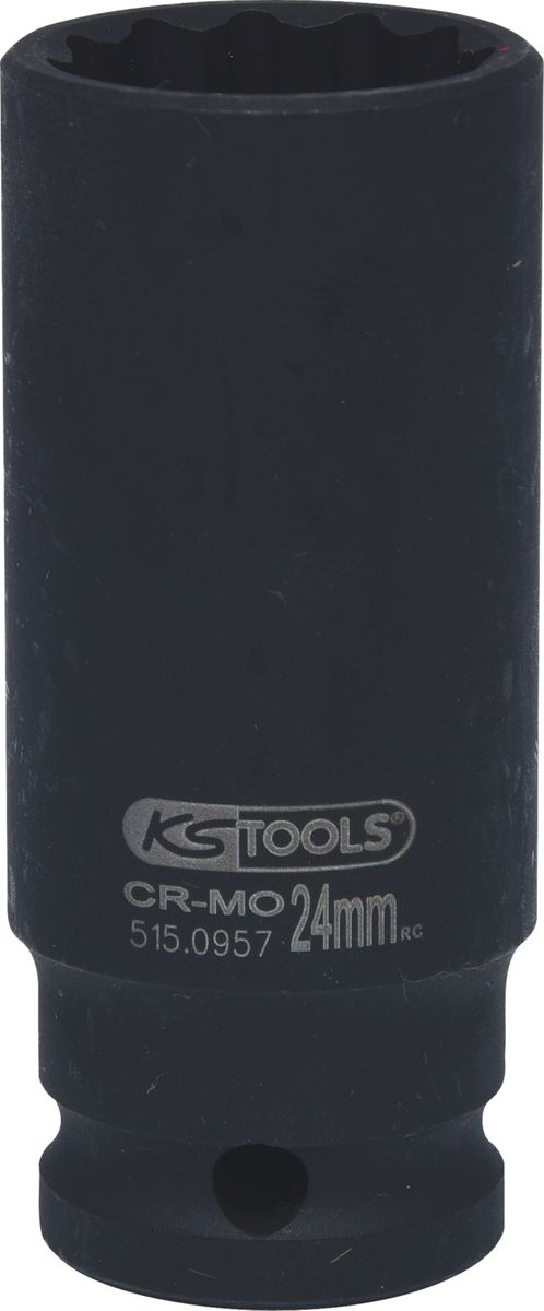 KS TOOLS 1/2" 12-kant-Kraft-Stecknuss, lang, 24 mm ( 515.0957 )