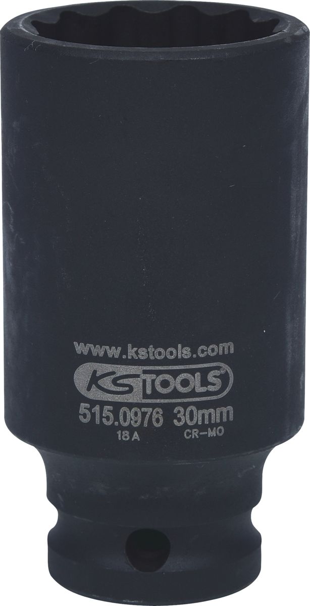 KS TOOLS 1/2" 12-kant-Kraft-Stecknuss, lang, 30 mm ( 515.0976 ) - Toolbrothers