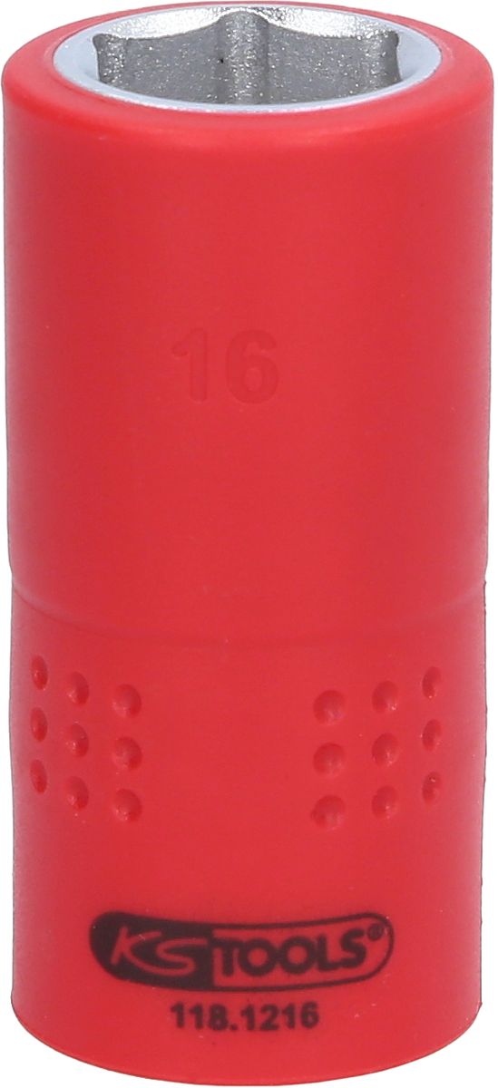 KS TOOLS 1/2" Isolierte Stecknuss, 16mm ( 118.1216 ) - Toolbrothers