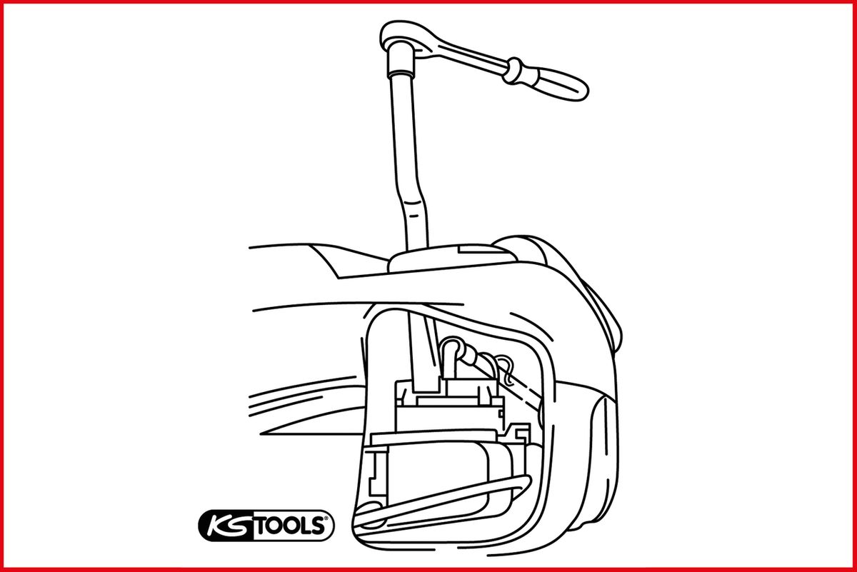 KS TOOLS 1/2" Schlüssel für VAG Kraftstoffpumpen, Ø100mm ( 150.3179 ) - Toolbrothers