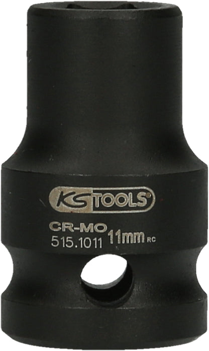 KS TOOLS 1/2" Sechskant-Kraft-Stecknuss, kurz, 11mm ( 515.1011 ) - Toolbrothers