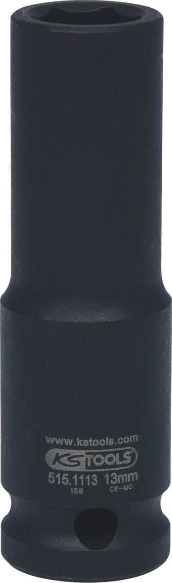 KS TOOLS 1/2" Sechskant-Kraft-Stecknuss, lang, 13mm ( 515.1113 ) - Toolbrothers