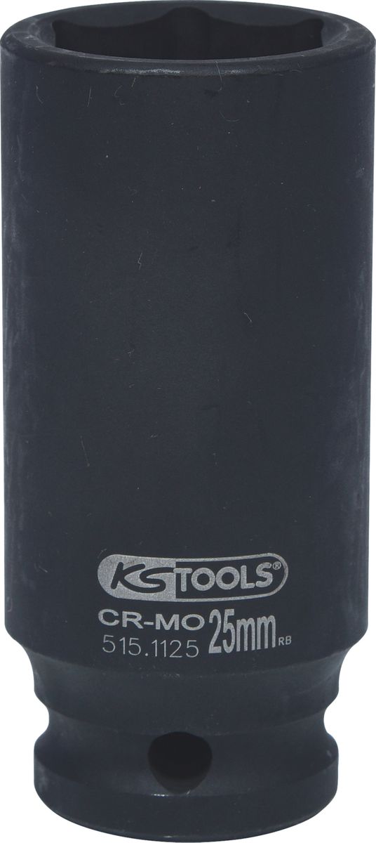 KS TOOLS 1/2" Sechskant-Kraft-Stecknuss, lang, 25mm ( 515.1125 ) - Toolbrothers