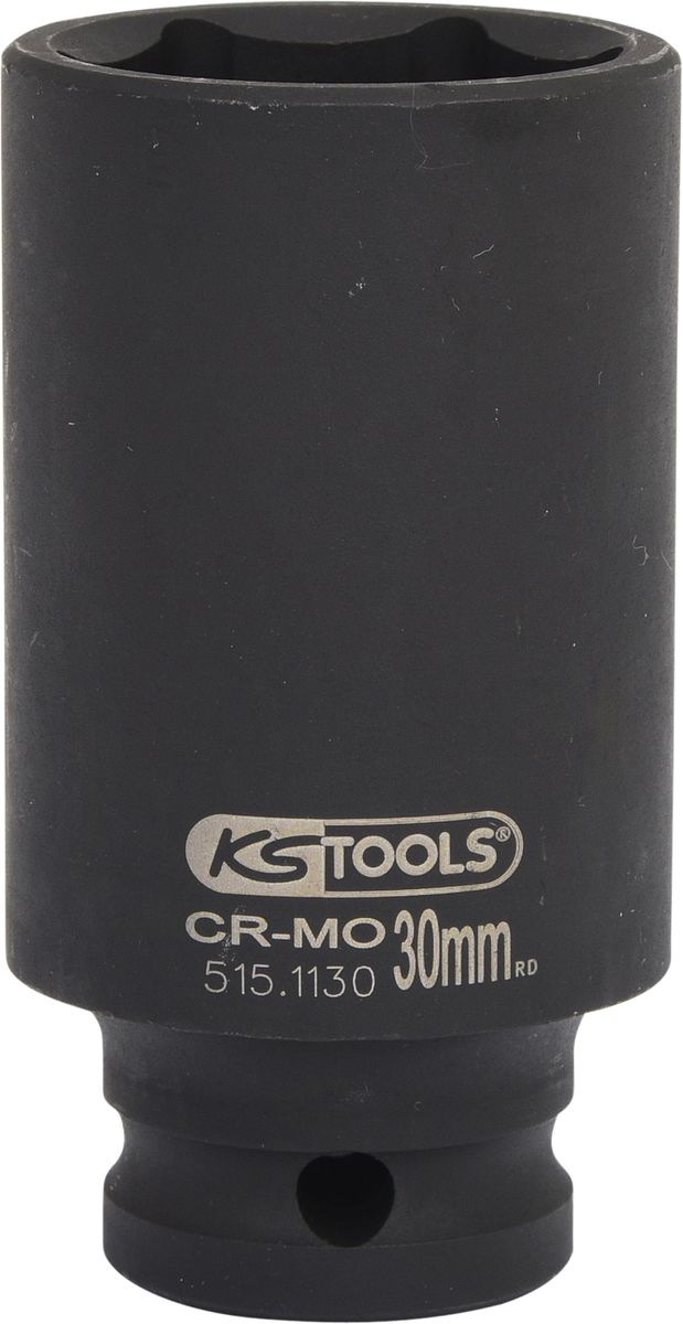 KS TOOLS 1/2" Sechskant-Kraft-Stecknuss, lang, 30mm ( 515.1130 ) - Toolbrothers