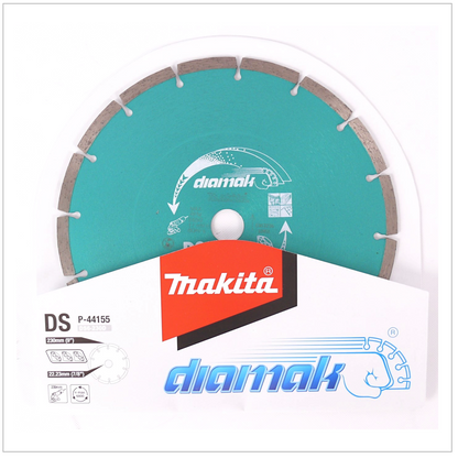 Makita DIAMAK 230 mm x 22,23 mm Diamantscheibe Sägeblatt P-44155 - Toolbrothers