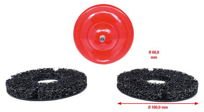 KS TOOLS Radnabenschleifer-Satz Ø 160 mm, Innen-Ø 60 mm, 4-tlg ( 100.4070 ) - Toolbrothers