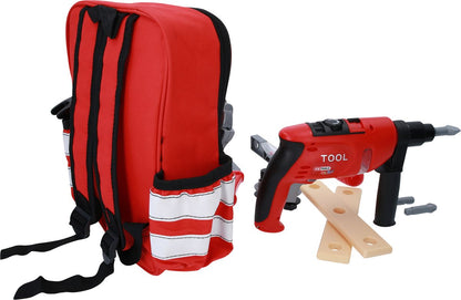 KS TOOLS Werkzeug-Rucksack für Kinder mit Sortiment, 25-tlg ( 100201 ) - Toolbrothers