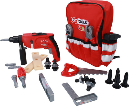 KS TOOLS Werkzeug-Rucksack für Kinder mit Sortiment, 25-tlg ( 100201 ) - Toolbrothers