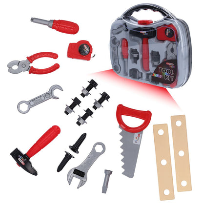 KS TOOLS Kinder Werkzeug-Satz mit Werkzeugkoffer, 21-tlg ( 100203 ) - Toolbrothers