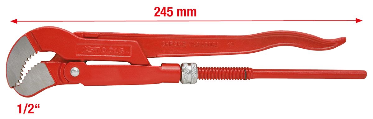 KS TOOLS 45° gewinkelte Eckrohrzange, 1/2'' ( 113.0500 ) - Toolbrothers