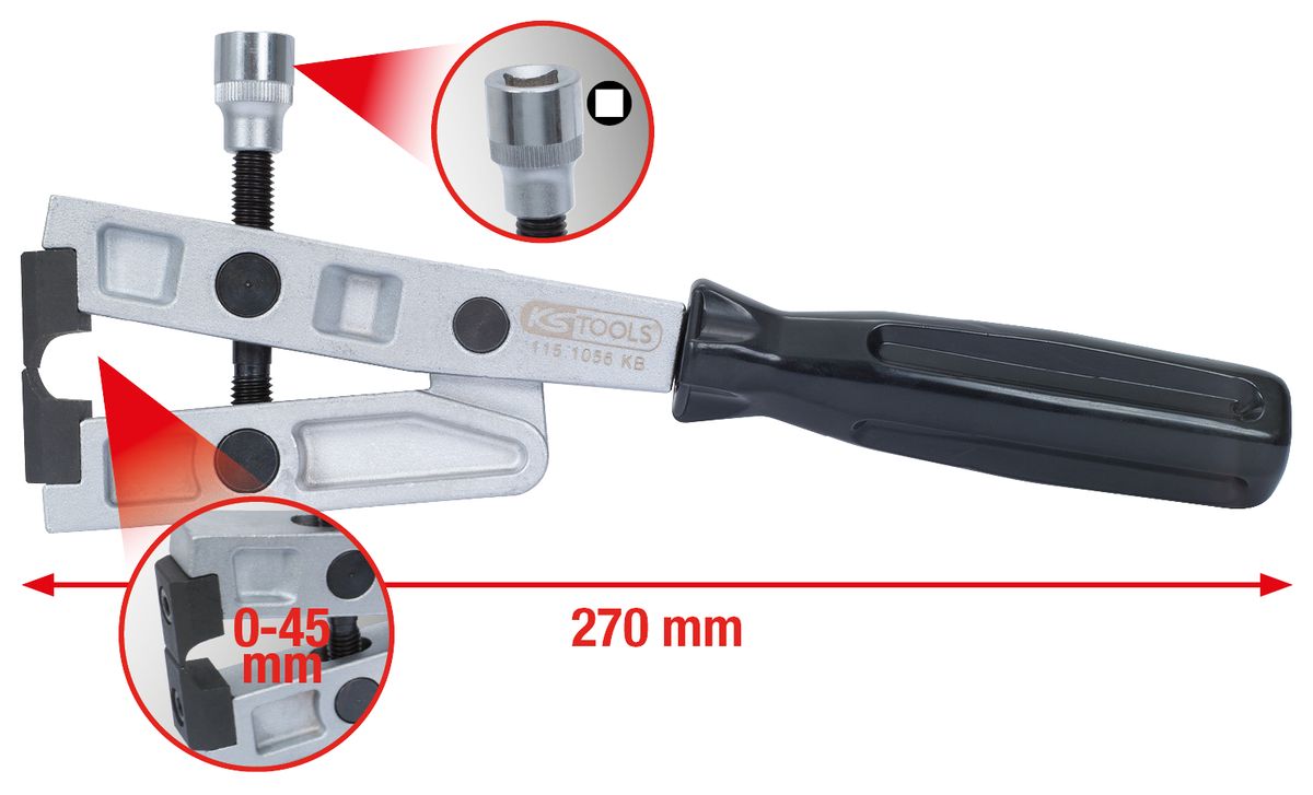 KS TOOLS Schlauchklemmenzange für Drehmomentanzug, 270mm ( 115.1056 ) - Toolbrothers