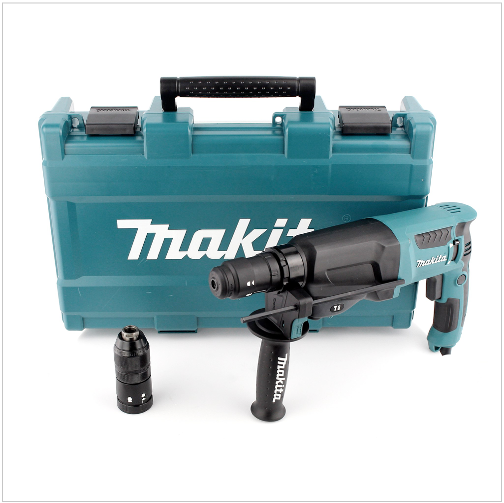 Makita HR 2610 T Bohrhammer 800W im Koffer inkl. Bohrfutter ( 194079-2 ) - Toolbrothers