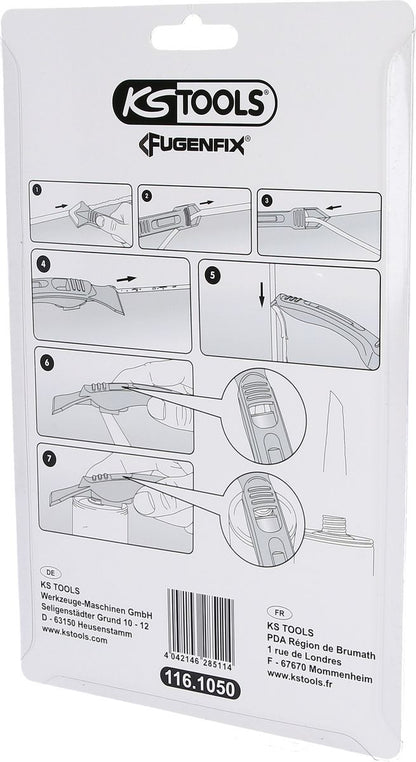 KS TOOLS FUGENFIX Silikonschaber- und Abziehersatz, 7-tlg ( 116.1050 ) - Toolbrothers