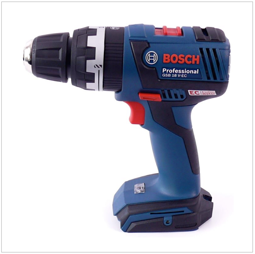 Bosch GSB 18 V-EC Professional 18 V Li-Ion Akku Schlagbohrschrauber - mit 2 tlg. Einlage für L-BOXX 06019D7100 - Toolbrothers