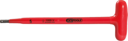 KS TOOLS T-Griff-Innensechskant-Stiftschlüssel mit Schutzisolierung, 3x120mm ( 117.1671 ) - Toolbrothers