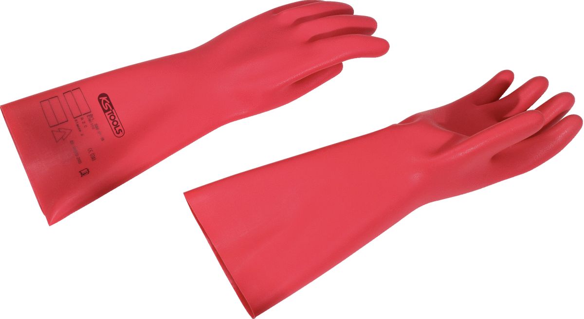 KS TOOLS Gant de protection pour électricien avec isolation de protection, taille 9, rouge ( 117.1756 )