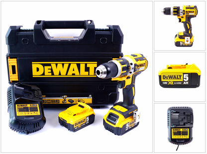 DeWalt DCD 795 P2 Akku Schlagbohrschrauber 18V 60Nm + 2x Akku 5,0Ah + Ladegerät + TSTAK - Toolbrothers