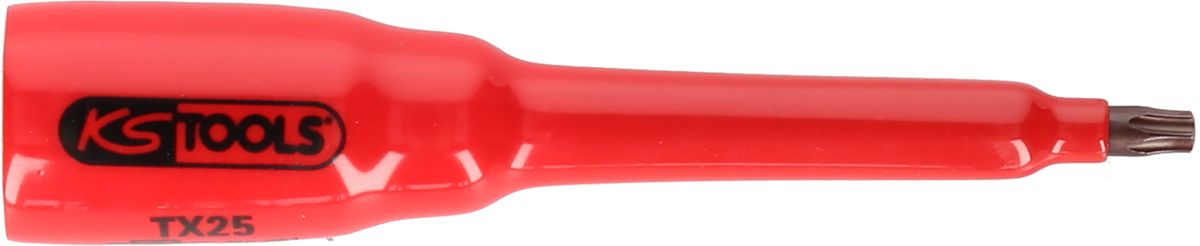 KS TOOLS 3/8" Bit-Stecknuss mit Schutzisolierung für Torx-Schrauben, T27, lang ( 117.2466 )