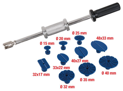 KS TOOLS Profi-Ausbeul-Gleithammer-Satz, 11-tlg ( 140.2510 ) - Toolbrothers