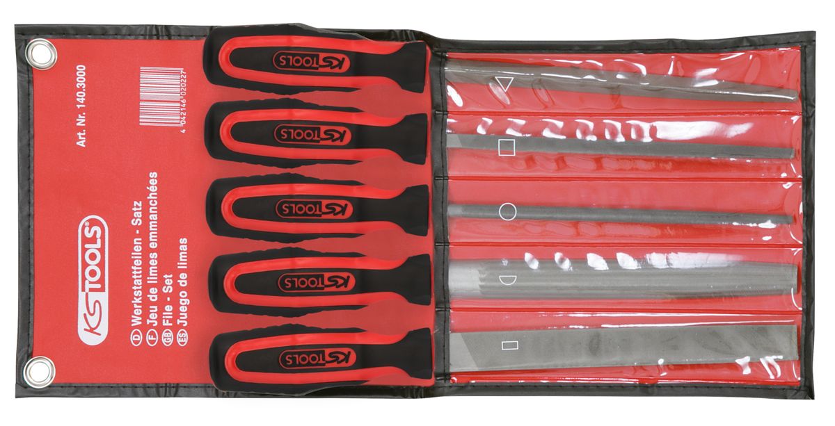 KS TOOLS Werkstattfeilen-Satz, 5-tlg ( 140.3000 ) - Toolbrothers