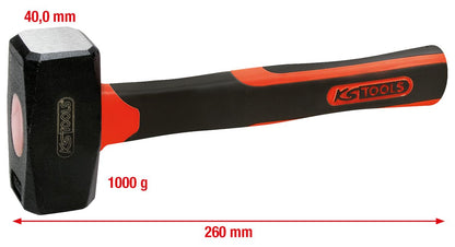 KS TOOLS Fäustel mit Fiberglasstiel, 1000g ( 142.5101 ) - Toolbrothers