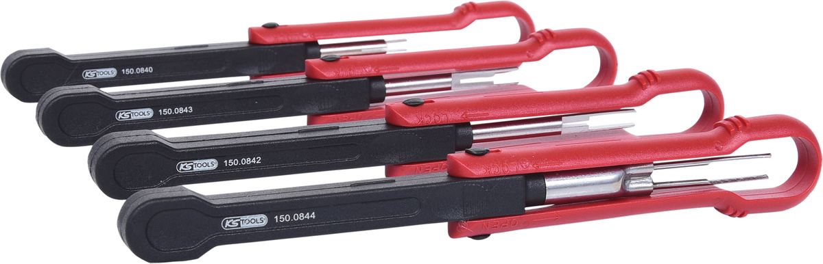 KS TOOLS Profi-Entriegelungswerkzeug-Satz NFZ, Upgrade2, 4-tlg ( 150.0810 ) - Toolbrothers