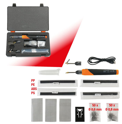 KS TOOLS Akku-Kunststoffreparatur-Satz, 134-tlg ( 150.1010 ) - Toolbrothers