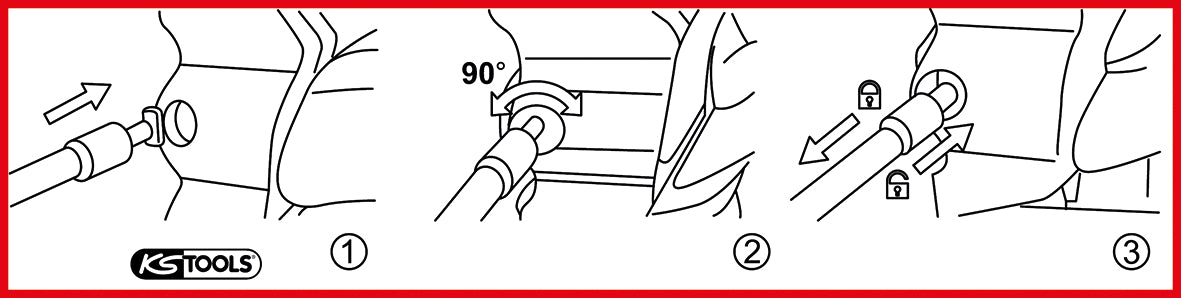 KS TOOLS Türgriff-Lösewerkzeug für VAG ( 150.1628 ) - Toolbrothers