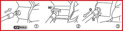 KS TOOLS Türgriff-Lösewerkzeug für VAG ( 150.1628 ) - Toolbrothers