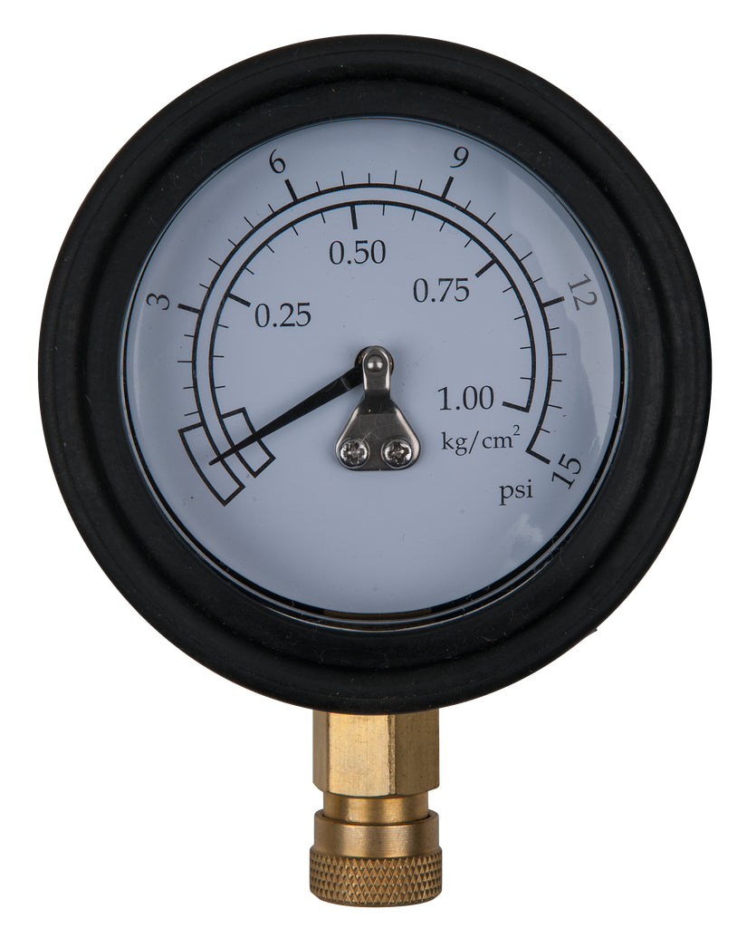 KS TOOLS Manometer Ø 75,0 mm, 0 - 1 bar mit 1/4" Schnellkupplung ( 150.2327 ) - Toolbrothers