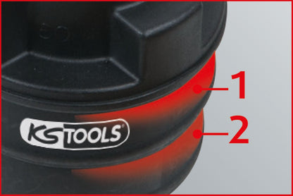 KS TOOLS 2-stufiger Gegenstopfen-Adapter, 46x51 mm ( 150.2530 ) - Toolbrothers