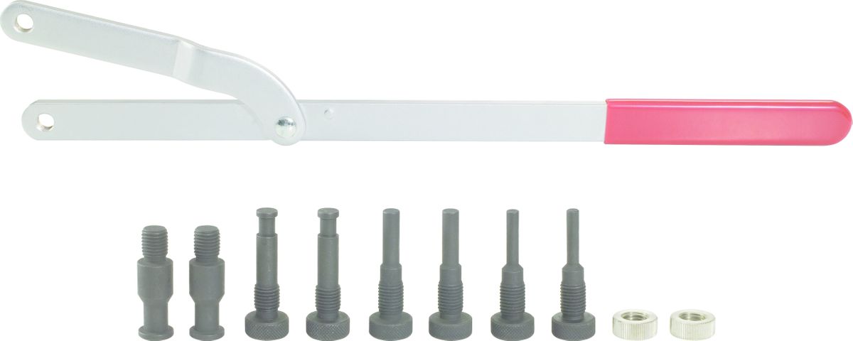 KS TOOLS Universal Riemenscheiben-Gegenhalter-Satz, 11-tlg ( 150.3000 )