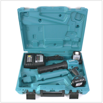 Makita DCG 180 RHE Akku Kartuschenpistole 18 V mit Aufnahme für 310 ml Kartuschen, Ladegerät , 2 x Akku BL 1815 N im Koffer - Toolbrothers