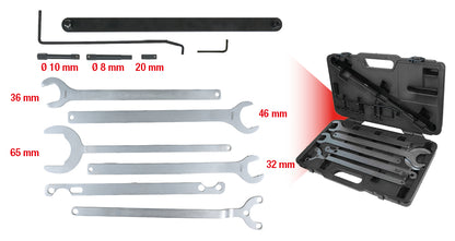 KS TOOLS Lüfter-Naben-Schlüssel-Satz, 12-tlg ( 150.3320 ) - Toolbrothers