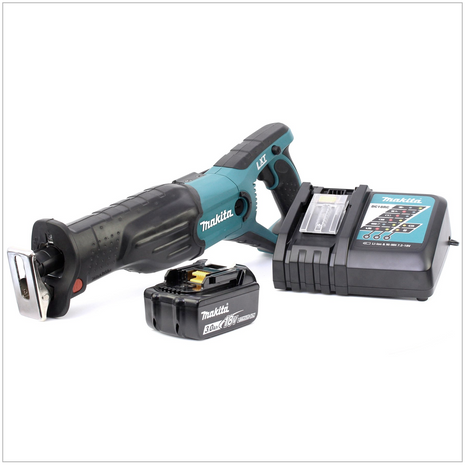 Makita DJR 181 RF1J Akku Reciprosäge 18 V Säbelsäge + 1x 3,0 Ah Akku + Ladegerät - Toolbrothers