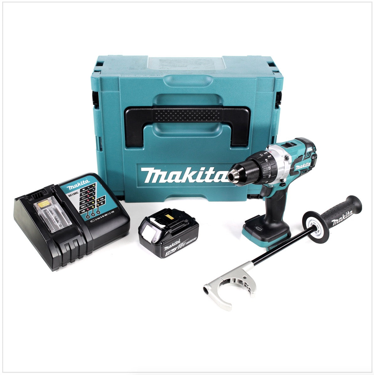 Makita DDF 481 RF1J Akku Bohrschrauber 18V 115 Nm im Makpac + 1x 3,0 Ah Akku + Ladegerät - Toolbrothers