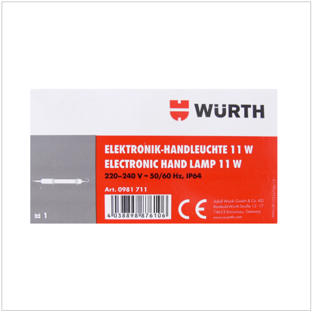 Würth Elektronik Stab Handlampe 11W ( 0981 711 ) - Toolbrothers