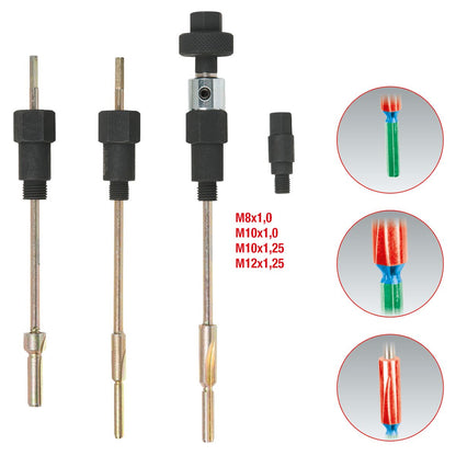 KS TOOLS MASTER 3 in 1 Glühkerzen-Reibahlen-Satz, 9-tlg  ( 152.1120 ) - Toolbrothers