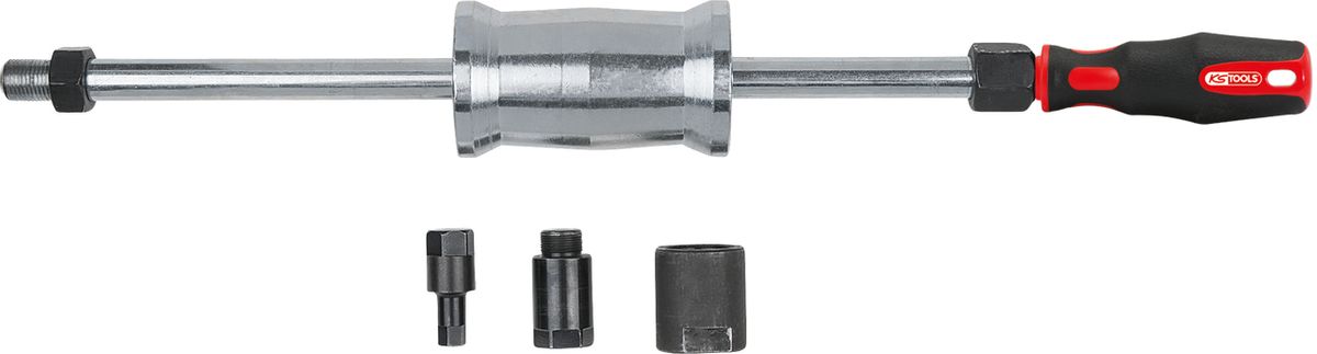 KS TOOLS M27+M17+10mm Injektoren-Auszieher-Satz mit 1,5 kg Schlaggewicht, 4-tlg ( 152.1275 )