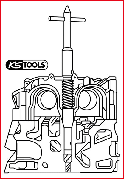 KS TOOLS Injektoren-Sitz-Reinigungswerkzeug, Mercedes  ( 152.1388 ) - Toolbrothers