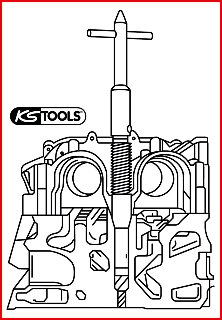 KS TOOLS Injektoren-Sitz-Reinigungswerkzeug, Peugeot, Citroën, Fiat, Lancia, Suzuki ( 152.1393 ) - Toolbrothers