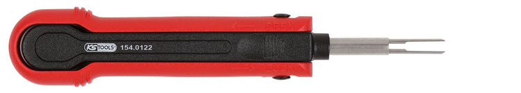 KS TOOLS Entriegelungswerkzeug für Flachstecker/Flachsteckhülsen 4,8 mm, 5,8 mm,  6,3 mm (AMP Tyco SPT) ( 154.0122 ) - Toolbrothers