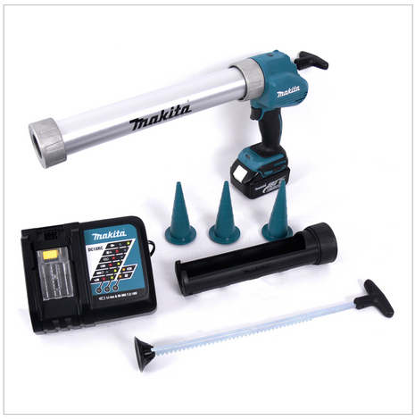 Makita DCG 180 RF1B 18 V Li-Ion Akku Kartuschenpistole mit Beutelhalter + 1x 3,0 Ah Akku und Ladegerät - Toolbrothers