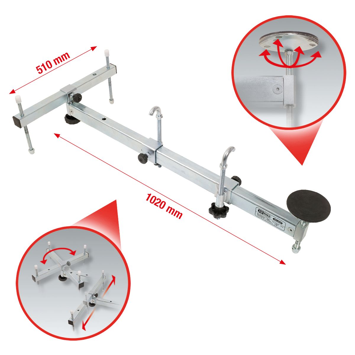 KS TOOLS Universal Motor-Stütztraverse ( 160.0090 ) - Toolbrothers